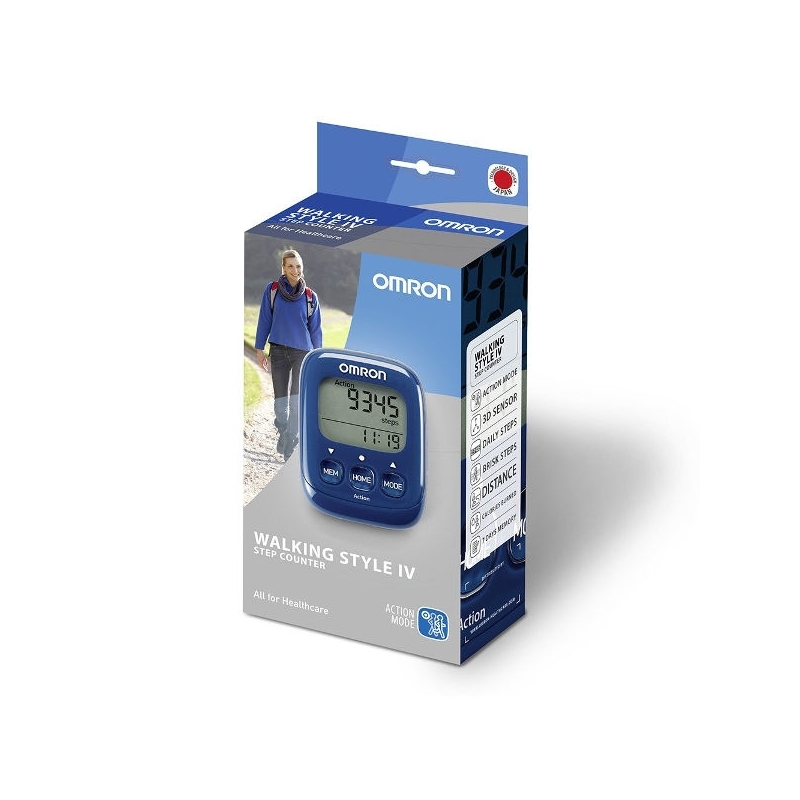 Stappenteller Omron Walking Style IV blauw