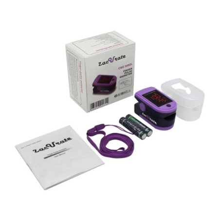 Saturatiemeter Zacurate 500DL Pro in de doos Saturatiemeter Zacurate 500DL Pro in de doos