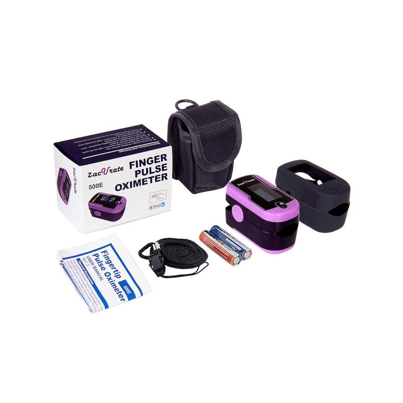 Zacurate 500E Premium fingertip Pulse oximeter_inhoud