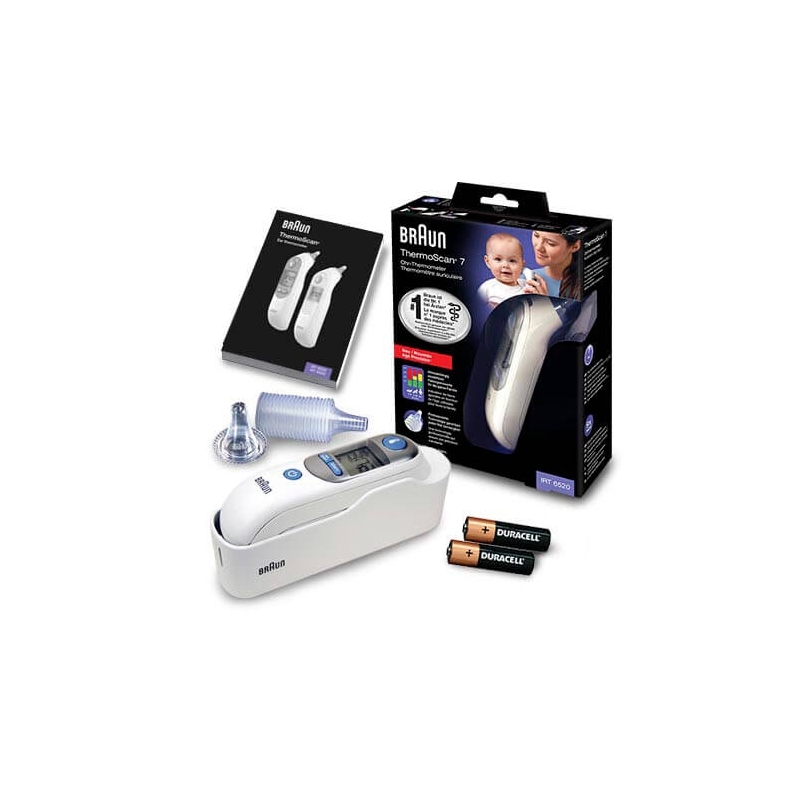 Oorthermometer Braun Thermoscan 7 IRT6520 inhoud verpakking