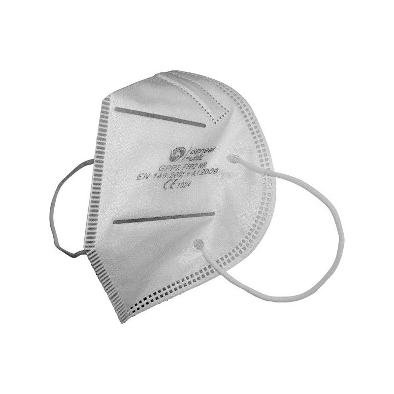 Medisch mondmasker FFP2 open gevouwen