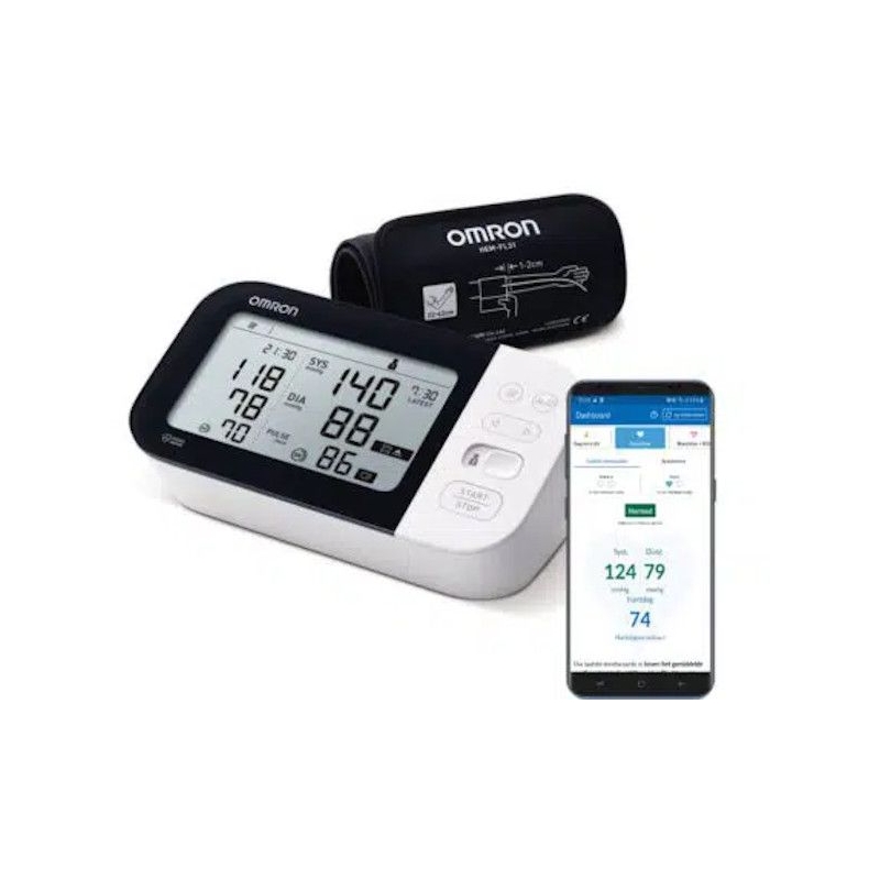 Bloeddrukmeter Omron M7 Intelli IT AFIB te verbinden met smartphone