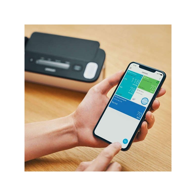 Omron complete gegevens overdragen naar Omron connect app