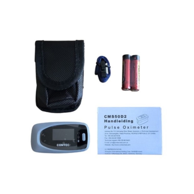 Saturatiemeter Contec CMS50D2 inhoud levering
