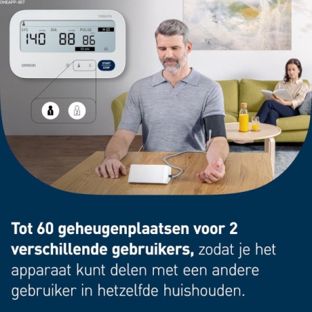 Bloeddrukmeter Omron M3 Comfort AFIB geheugenplaatsen