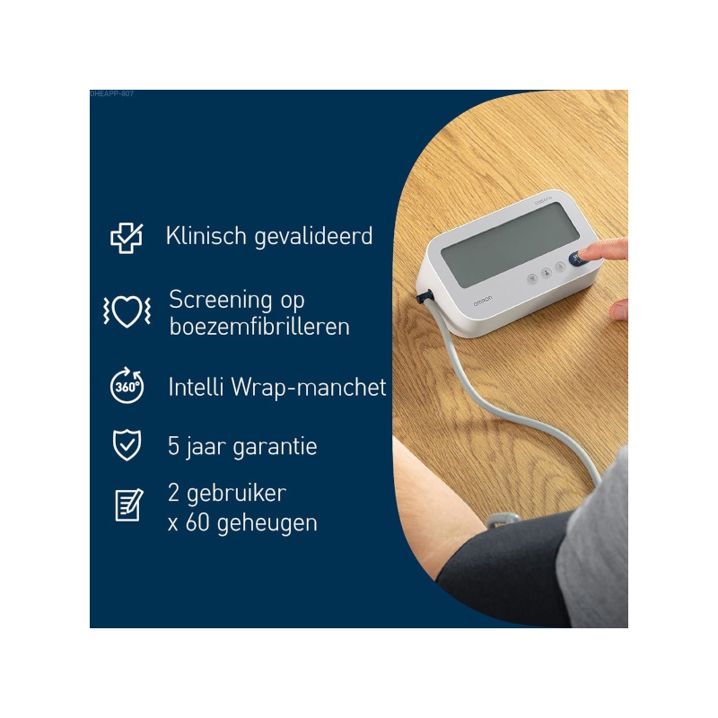 Bloeddrukmeter Omron M3 Comfort AFIB klinisch gevalideerd