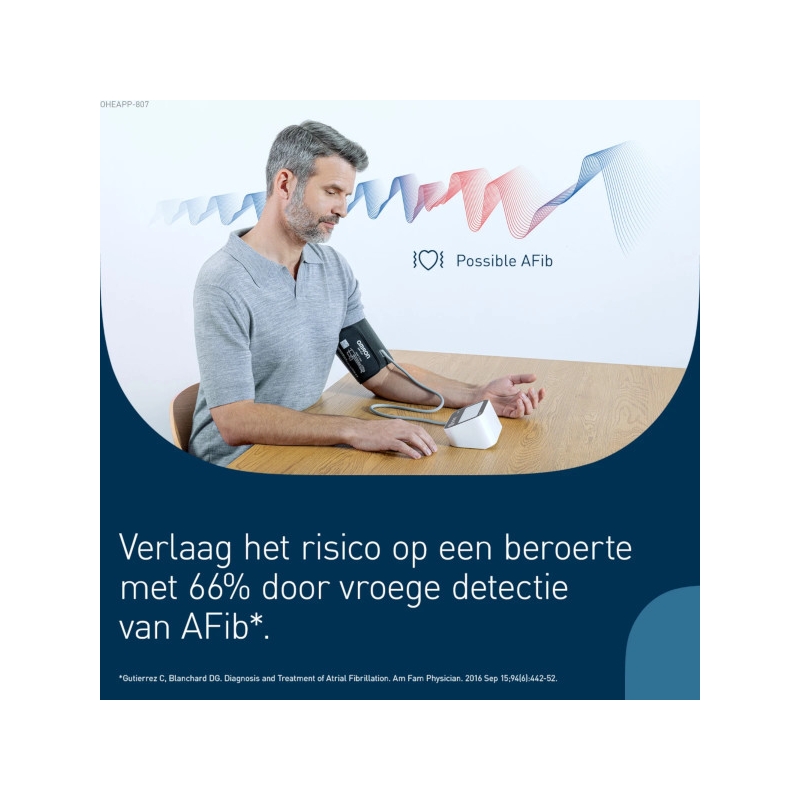 Bloeddrukmeter Omron M4 Connect met AFIB detectie