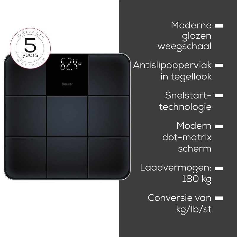 Personenweegschaal Beurer GS 235 voordelen