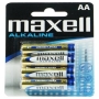 Maxell AA batterijen alkaline (4 stuks)