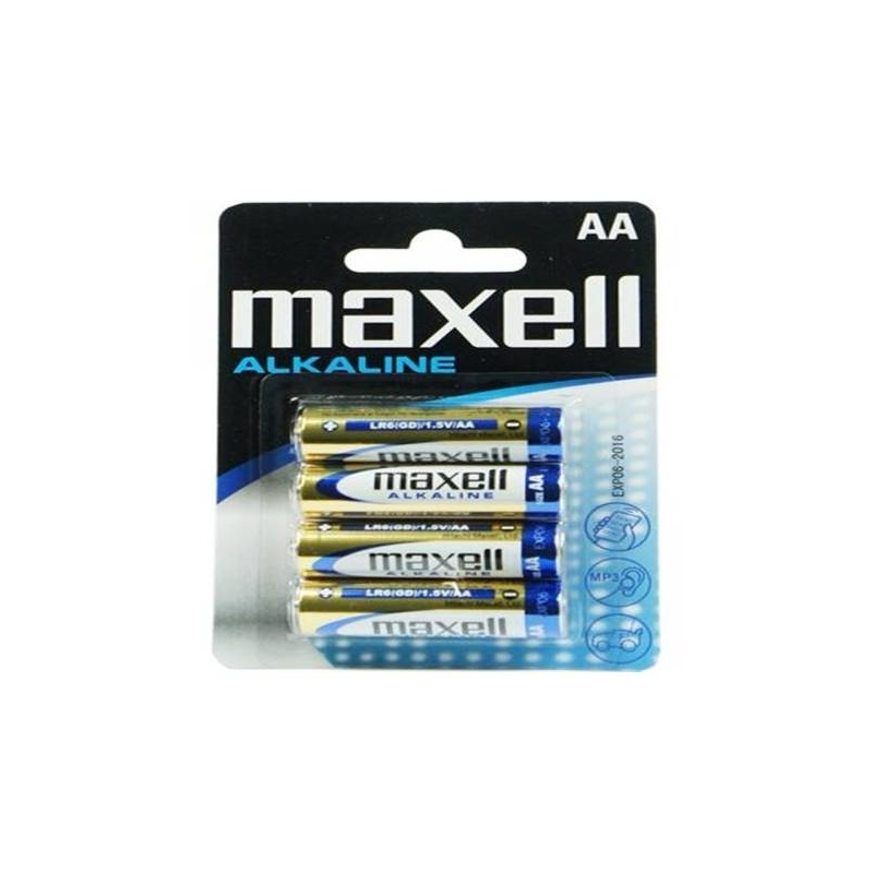 Maxell AA batterijen alkaline (4 stuks)