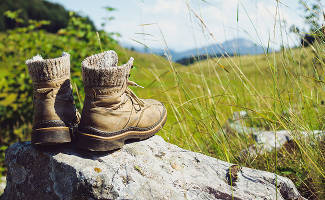 Wandeltio zorg voor stevige schoenen