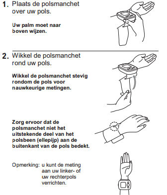 bloeddruk meten met een polsbloeddrukmeter